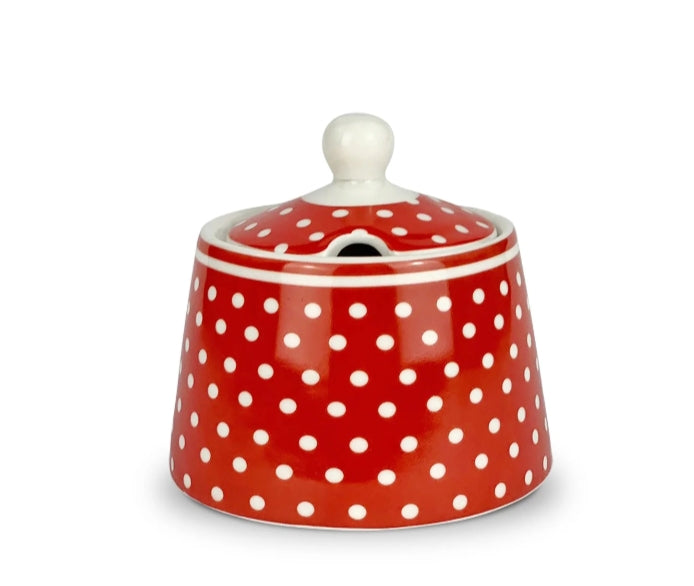 zuccheriera rossa pois Isabelle Rose