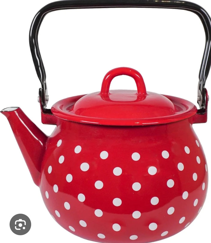 bollitore rosso pois Isabelle Rose