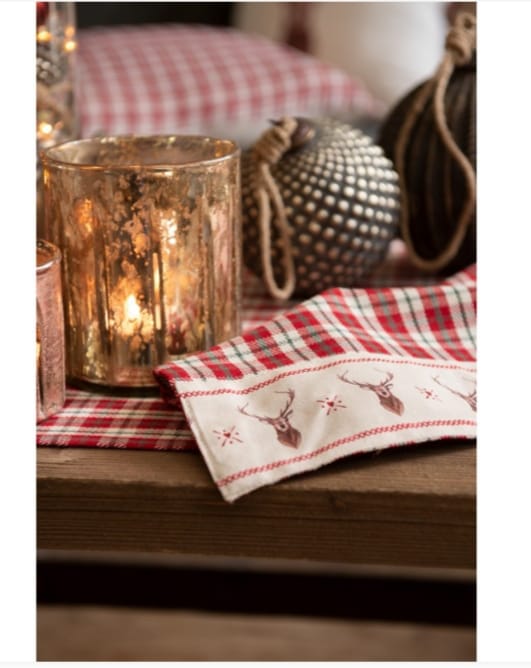 Tovaglia Rosso e Beige