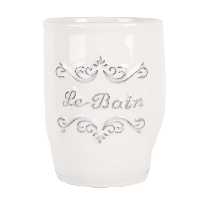 BICCHIERE PORTA SPAZZOLINI CERAMICA