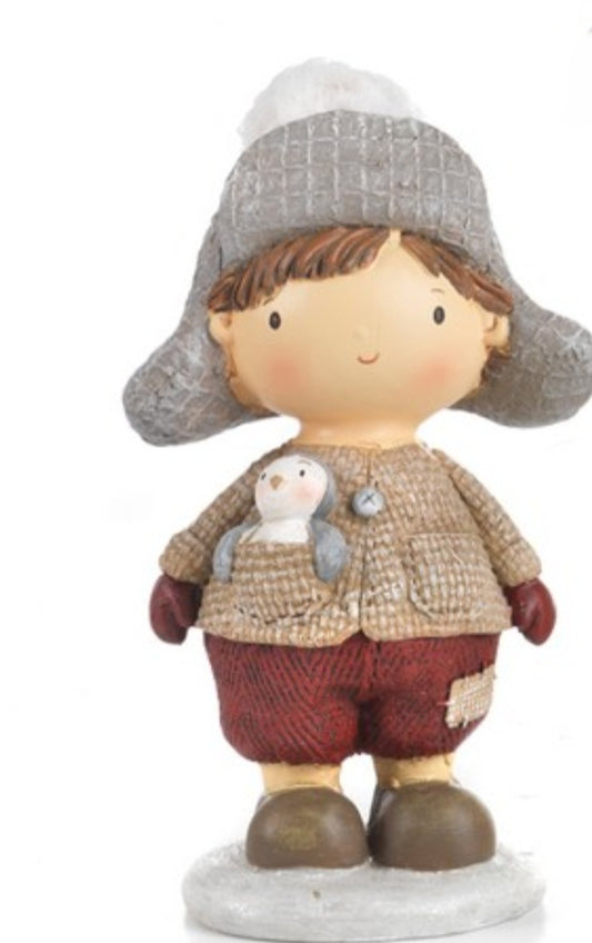 Bimbo con pinguino